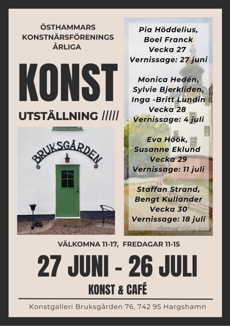 Konstutställning Bruksgården, Harg